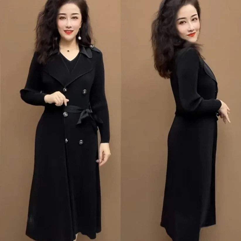 Beyond Raw Pleated Suit Collar flexible Two-piece Trench Coat 🎉Season-End Sale🎉