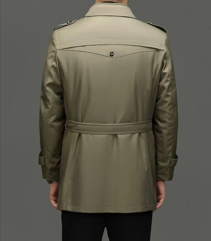 Beyond Raw Medium-Length Trench Coat