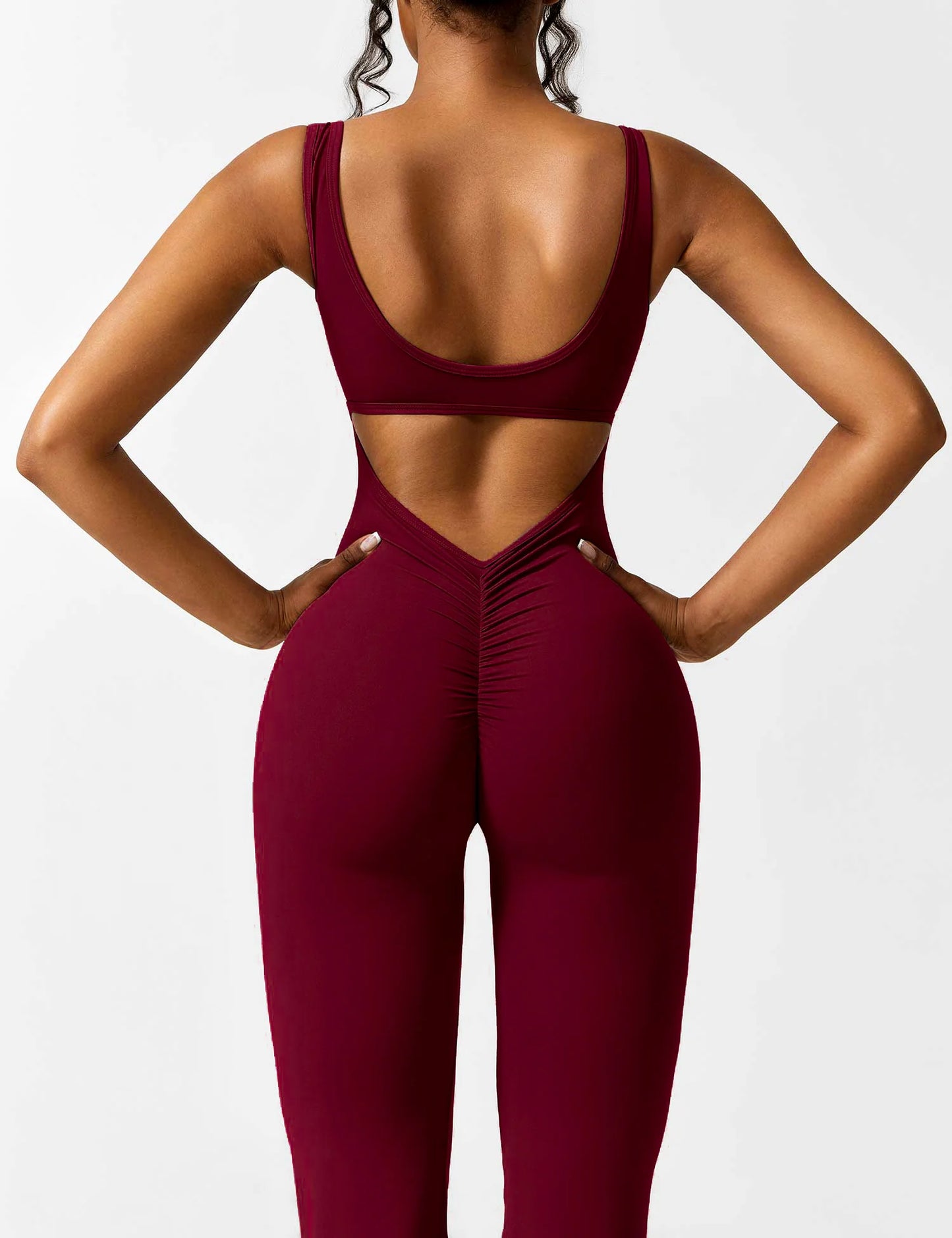 Beyond Raw V-Back Flared Jumpsuit