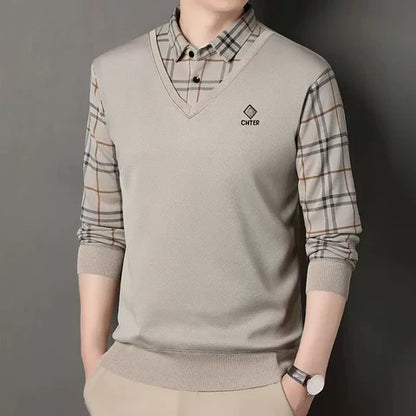 Beyond Raw Plaid Knitwear 2-in-1 All Season Combo