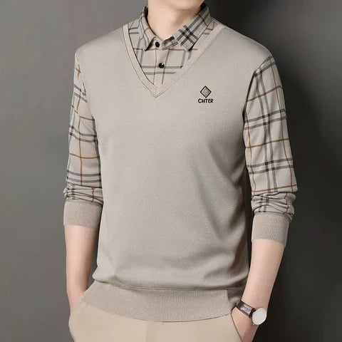 Beyond Raw Plaid Knitwear 2-in-1 All Season Combo