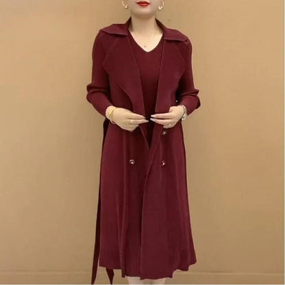 Beyond Raw Pleated Suit Collar flexible Two-piece Trench Coat 🎉Season-End Sale🎉