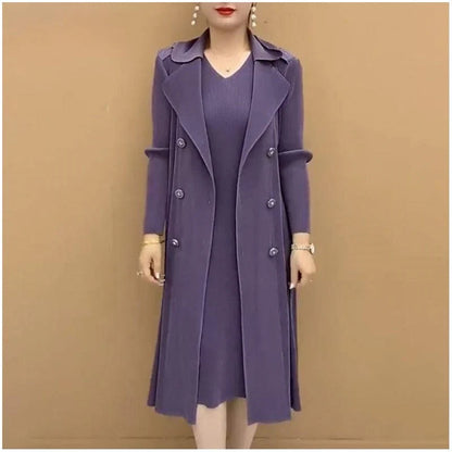 Beyond Raw Pleated Suit Collar flexible Two-piece Trench Coat 🎉Season-End Sale🎉