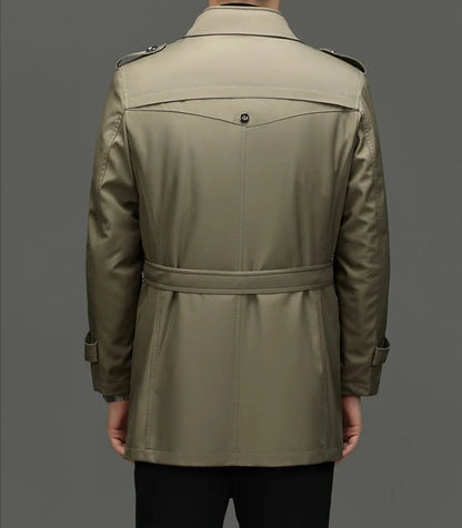 Beyond Raw Medium-Length Trench Coat